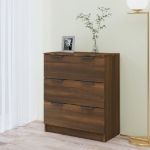 Credenza Rovere Marrone 60x30x70 cm in Legno Multistrato