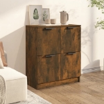 Credenza Rovere Fumo 60x30x70 cm in Legno Multistrato