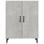 Credenza Grigio Cemento 70x34x90 cm in Legno Multistrato