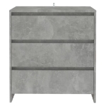 Credenza Grigio Cemento 70x41x75 cm in Truciolato