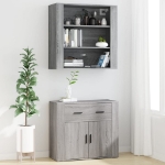 Credenza Grigio Sonoma in Legno Multistrato