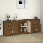 Credenza Miele 230x35x80 cm in Legno Massello di Pino