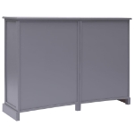 Credenza con 10 Cassetti Grigia 113x30x79 cm in Legno