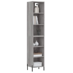 Credenza Grigio Sonoma 34,5x32,5x180 cm in Legno Multistrato