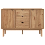 Credenza OTTA 113,5x43x73 cm in Legno Massello di Pino