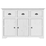 Credenza BODO 115x43x79,5 cm in Legno Massello di Pino Bianco