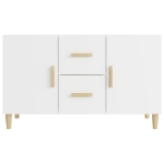 Credenza Bianca 100x36x60 cm in Legno Multistrato