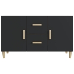 Credenza Nera 100x36x60 cm in Legno Multistrato