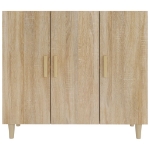 Credenza Rovere Sonoma 90x34x80 cm in Legno Multistrato