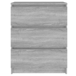 Credenza Grigio Sonoma 60x35x76 cm in Legno Multistrato