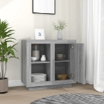 Credenza Grigio Sonoma 80x40x75 cm