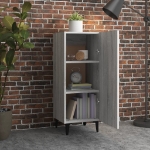 Credenza Grigio Sonoma 34,5x34x90 cm in Legno Multistrato