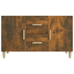 Credenza Rovere Fumo 100x36x60 cm in Legno Multistrato