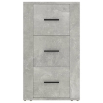 Credenza Grigio Cemento 40x33x70 cm in Legno Multistrato