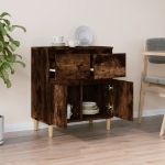 Credenza Rovere Fumo 60x35x70 cm in Legno Multistrato