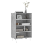 Credenza Grigio Cemento 57x35x90 cm in Legno Multistrato