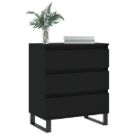 Credenza Nero 60x35x70 cm in Legno Multistrato