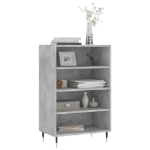 Credenza Grigio Cemento 57x35x90 cm in Legno Multistrato