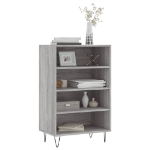 Credenza Grigio Sonoma 57x35x90 cm in Legno Multistrato