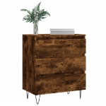 Credenza Rovere Fumo 60x35x70 cm in Legno Multistrato