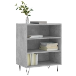 Credenza Grigio Cemento 57x35x70 cm in Legno Multistrato