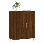 Credenza Rovere Marrone 69,5x34x90 cm in Legno Multistrato