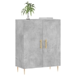 Credenza Grigio Cemento 69,5x34x90 cm in Legno Multistrato