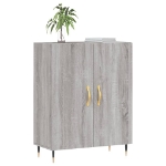 Credenza Grigio Sonoma 69,5x34x90 cm in Legno Multistrato