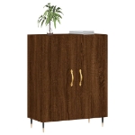 Credenza Rovere Marrone 69,5x34x90 cm in Legno Multistrato