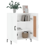 Credenza 69,5x34x90 cm in Legno Multistrato Bianco Lucido