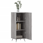 Credenza Grigio Sonoma 34,5x34x90 cm in Legno Multistrato