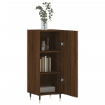 Credenza Rovere Marrone 34,5x34x90 cm in Legno Multistrato