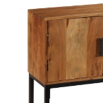 Credenza Marrone 110x30x70 cm in Legno Massello di Acacia