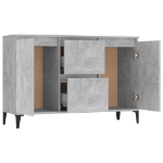 Credenza Grigio Cemento 104x35x70 cm in Legno Multistrato