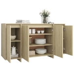 Credenza Rovere Sonoma 135x41x75 cm in Truciolato