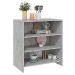 Credenza Grigio Cemento 70x40,5x75 cm in Truciolato