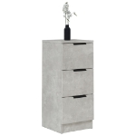 Credenza Grigio Cemento 30x30x70 cm in Legno Multistrato