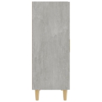 Credenza Grigio Cemento 70x34x90 cm in Legno Multistrato