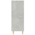 Credenza Grigio Cemento 69,5x32,5x90 cm in Legno Multistrato