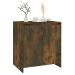 Credenza Rovere Fumo 70x41x75 cm in Legno Multistrato