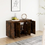 Credenza Rovere Fumo 120x41x75 cm in Truciolato