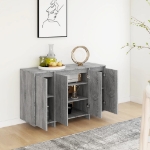 Credenza Grigio Sonoma 120x41x75 cm in Truciolato