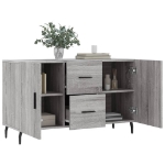 Credenza Grigio Sonoma 100x36x60 cm in Legno Multistrato