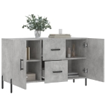 Credenza Grigio Cemento 100x36x60 cm in Legno Multistrato