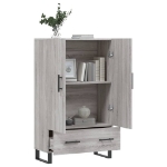 Credenza Grigio Sonoma 69,5x31x115 cm in Legno Multistrato