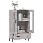 Credenza Grigio Sonoma 69,5x31x115 cm in Legno Multistrato