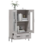 Credenza Grigio Sonoma 69,5x31x115 cm in Legno Multistrato