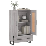 Credenza Grigio Sonoma 69,5x31x115 cm in Legno Multistrato