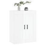 Mobile a Parete Bianco Lucido 69,5x34x90 cm Legno Multistrato