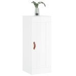 Mobile Parete Bianco Lucido 34,5x34x90 cm in Legno Multistrato